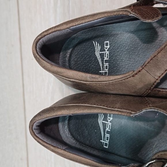 Dansko Women Fawna Leather Clog Mary Jane shoes sz 37/6.5-7 - Picture 6 of 12